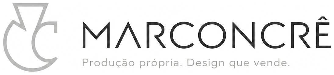 Marconcrê — Produção própria. Design que vende.